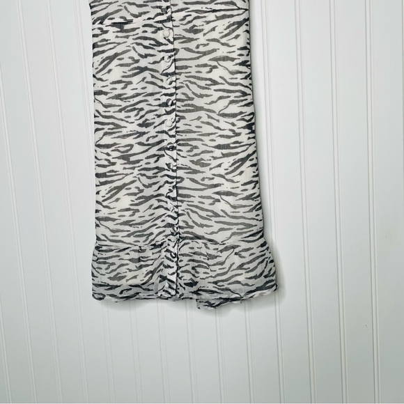Abercrombie & Fitch Zebra Fit Button Up Mini Dress - Picture 3 of 7